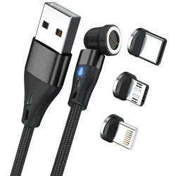 RealPower MagneticCharge3 USB Kabel 2 m USB A Schwarz