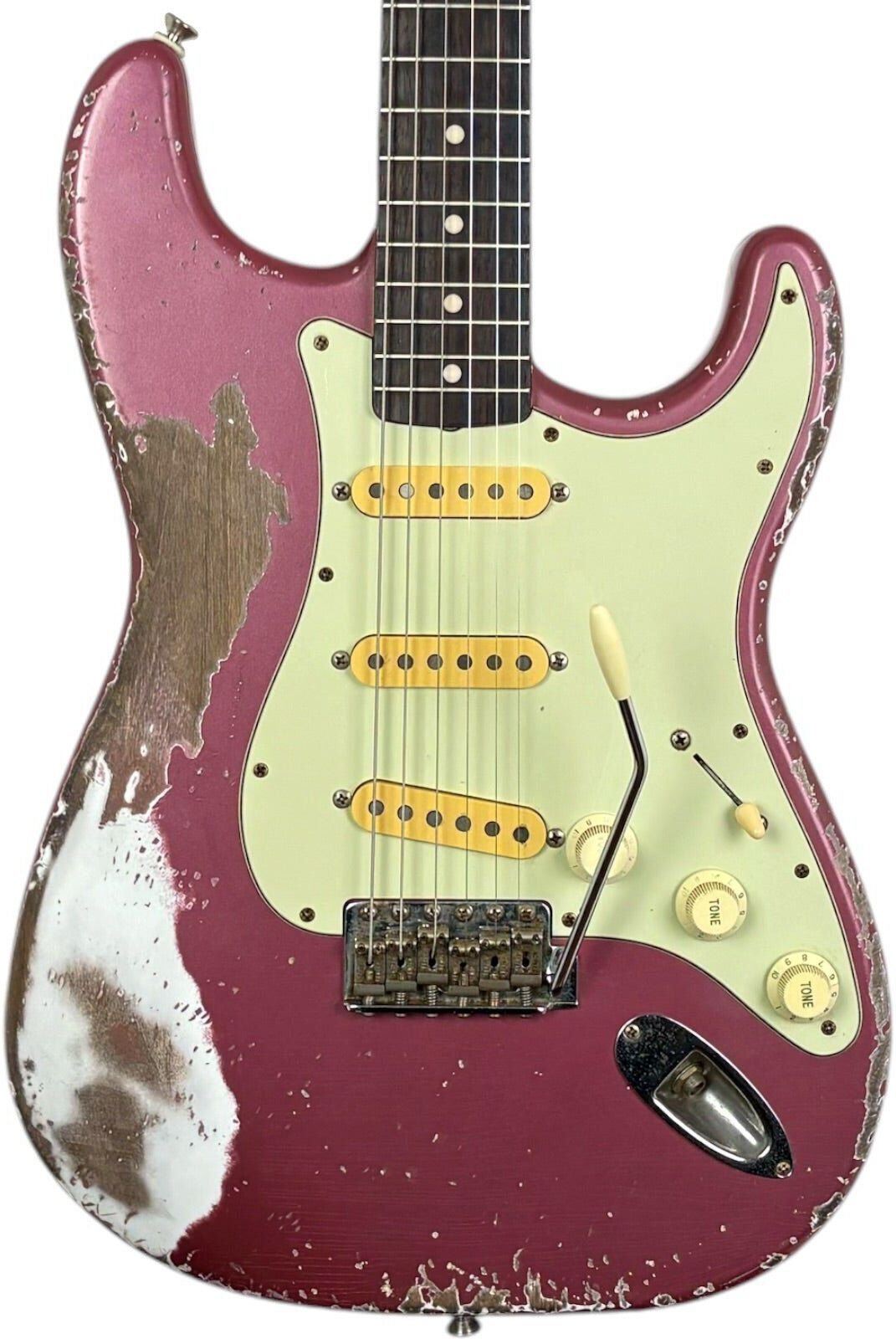 Fender MJT Stratocaster reedycja z lat 60. - Burgundy Mist - Heavy Relic   Ciężka Relikwia - Refurbished