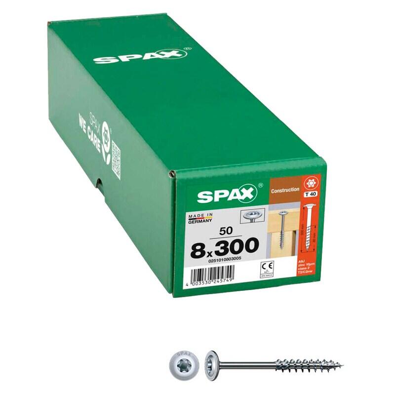 SPAX® Holzbauschrauben T40 8x300 50 St. 0251010803005