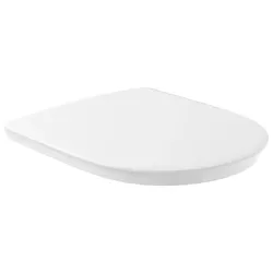 Villeroy und Boch ViCare WC-Sitz 9M7261T1 durchgehende Scharnierwelle, Scharniere Edelstahl, weiß AntiBac