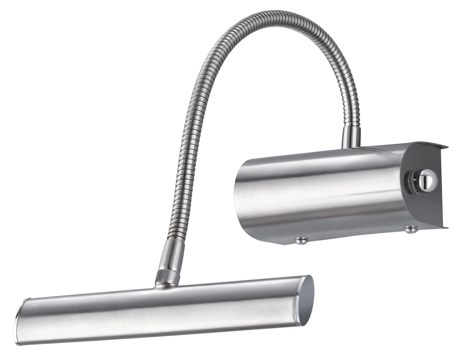 Trio Leuchten Curtis LED wandlamp, zilver metaal, dimbaar en verstelbaar