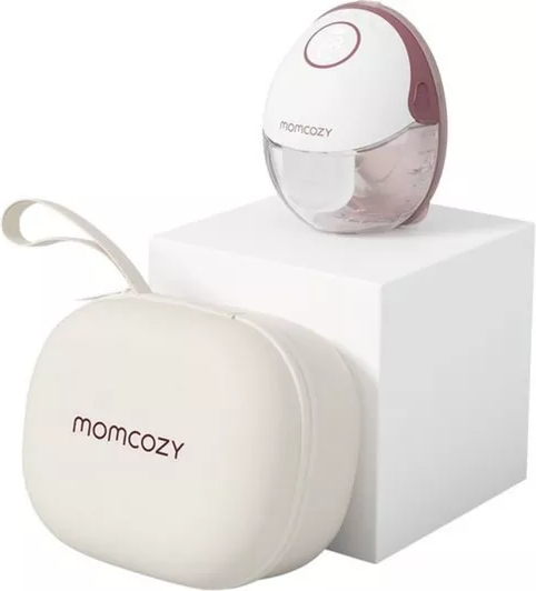 MOMCOZY M6 Mobile Style Single Breast Pump – Pink & White, New
