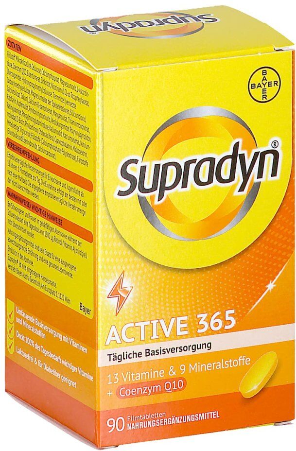 Supradyn active coenzym Q10 Filmtabletten 90stk
