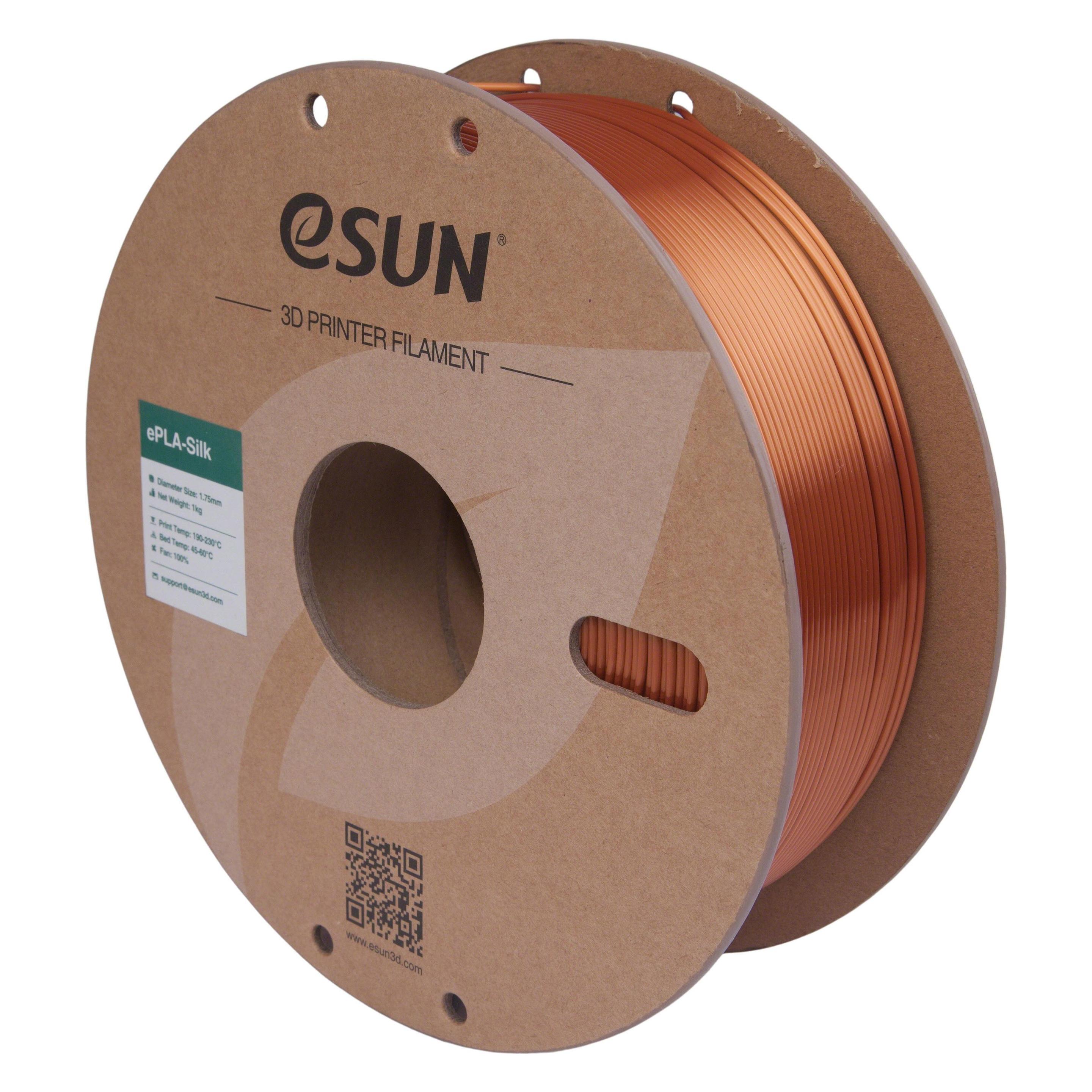 eSUN EPLA-SILK 1,75mm COPPER 1kg 3D FILAMENT (PLA, 1000 g, 1.75 mm) (EPLA-SILK-P175CO1)