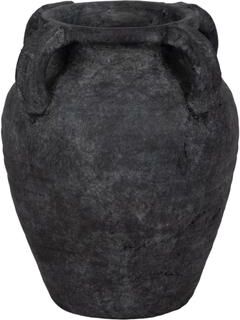 Sagebrook Home "Modern Pottery Amphora Multi-Handle Jug - Black, 12"""