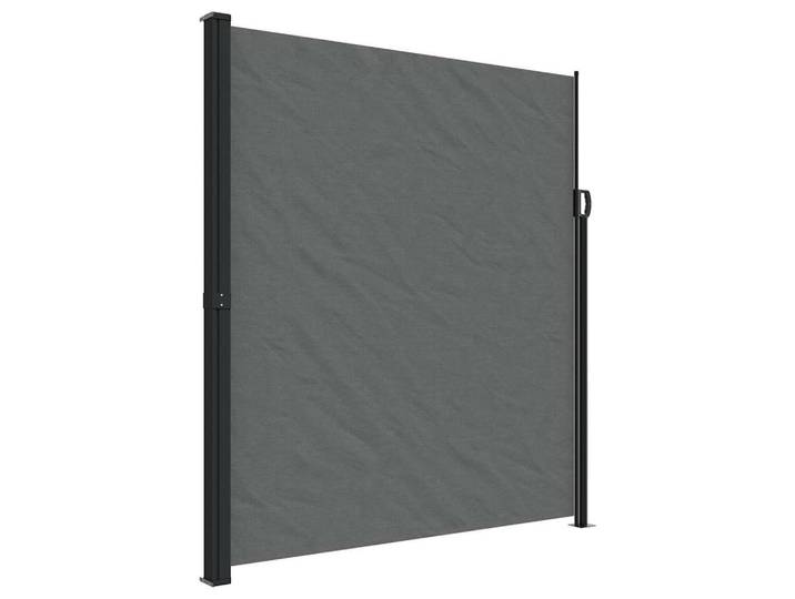 vidaXL Seitenmarkise Ausziehbar Anthrazit 220/600 Cm, 220x600 cm, Sonnenschutz