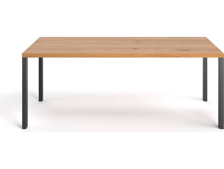 Table Ramme en bois massif\, 200x100 cm\, chêne\, meuble design