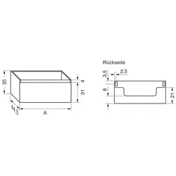 repaBAD Unterschrank Cube grifflos mit Soft-Close, 60 x 45 x 35 cm in Space Grey Matt
