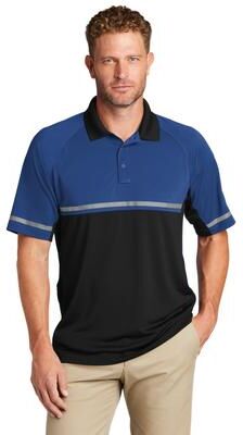 CornerStone CS423 Select Lightweight Snag-Proof Enhanced Visibility Polo Shirt in Royal/Black size Small   Polyester