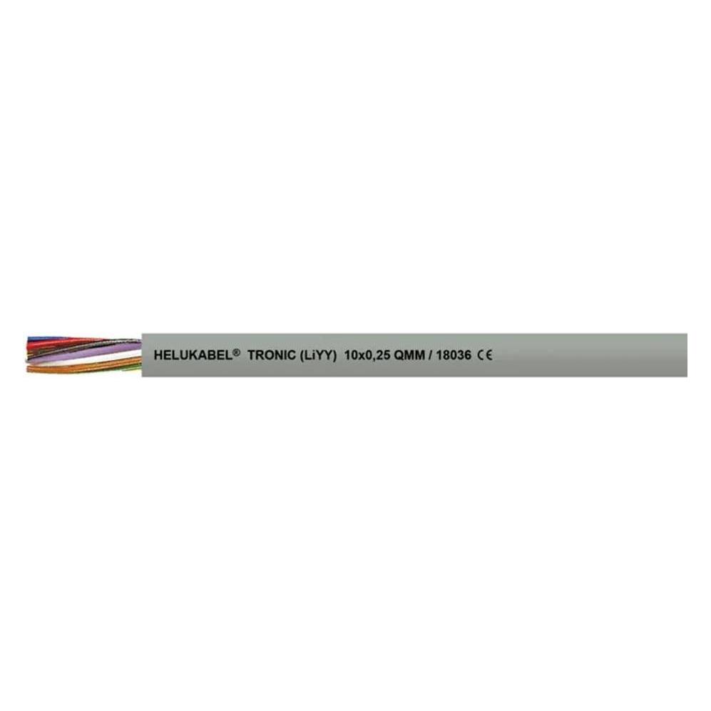 Helukabel TRONIC, Niederspannungskabel, Grau, Polyvinylchlorid (PVC), Polyvinylchlorid (PV (100 m) (18092-100)