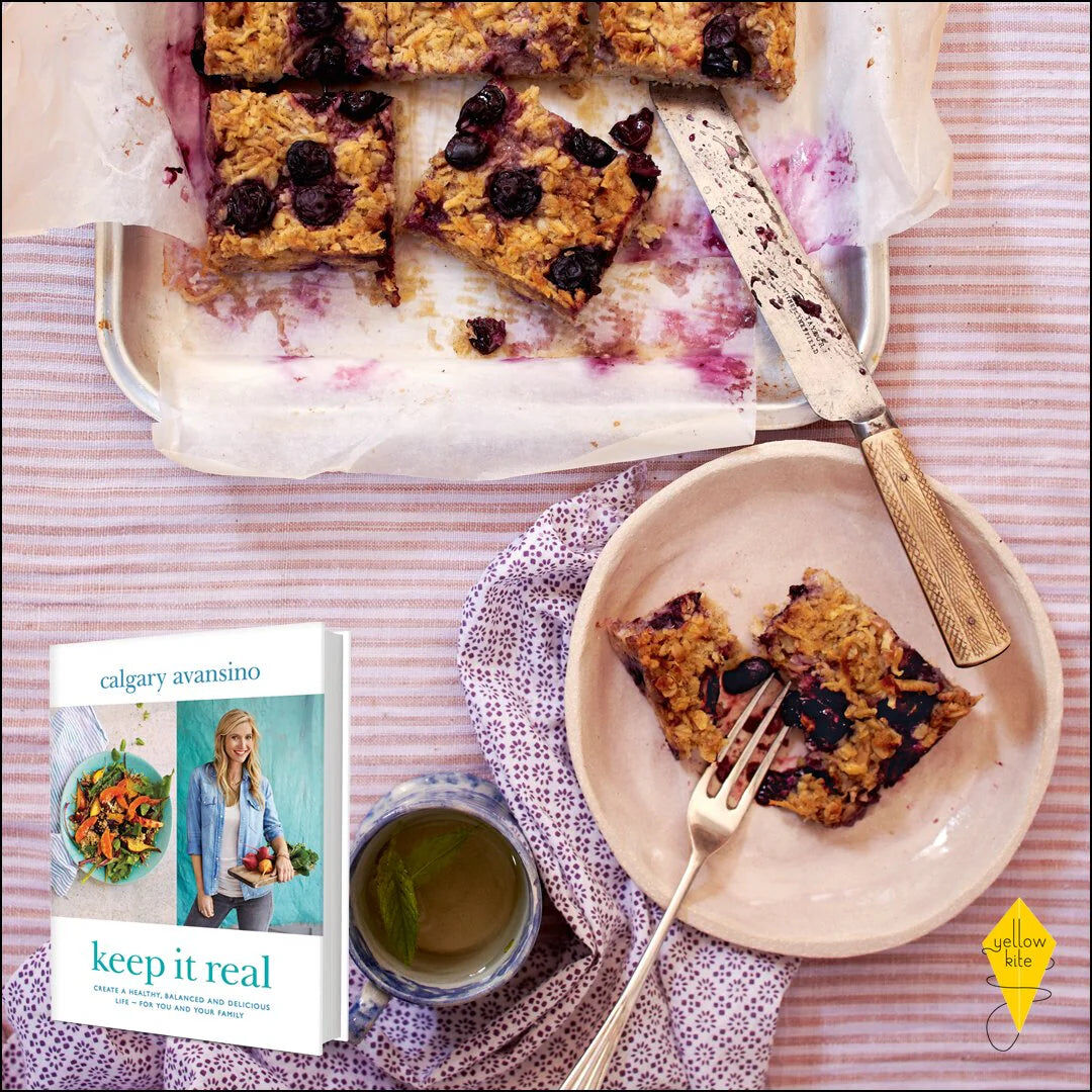 Yellow Kite Keep It Real by Calgary Avansino - Hardback Wellness Book with 100 Plant-Based Recipes for a Healthy, Balanced Family Life