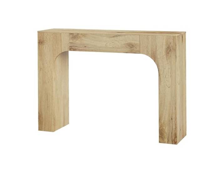LuxFocus Schmaler Konsolentisch 120 cm Massivholz Landhaus Rustikaler Sofatisch mit Massivholz-Design bietet natürliche Optik für Wohnzimmer, Flur und Wohnbereiche