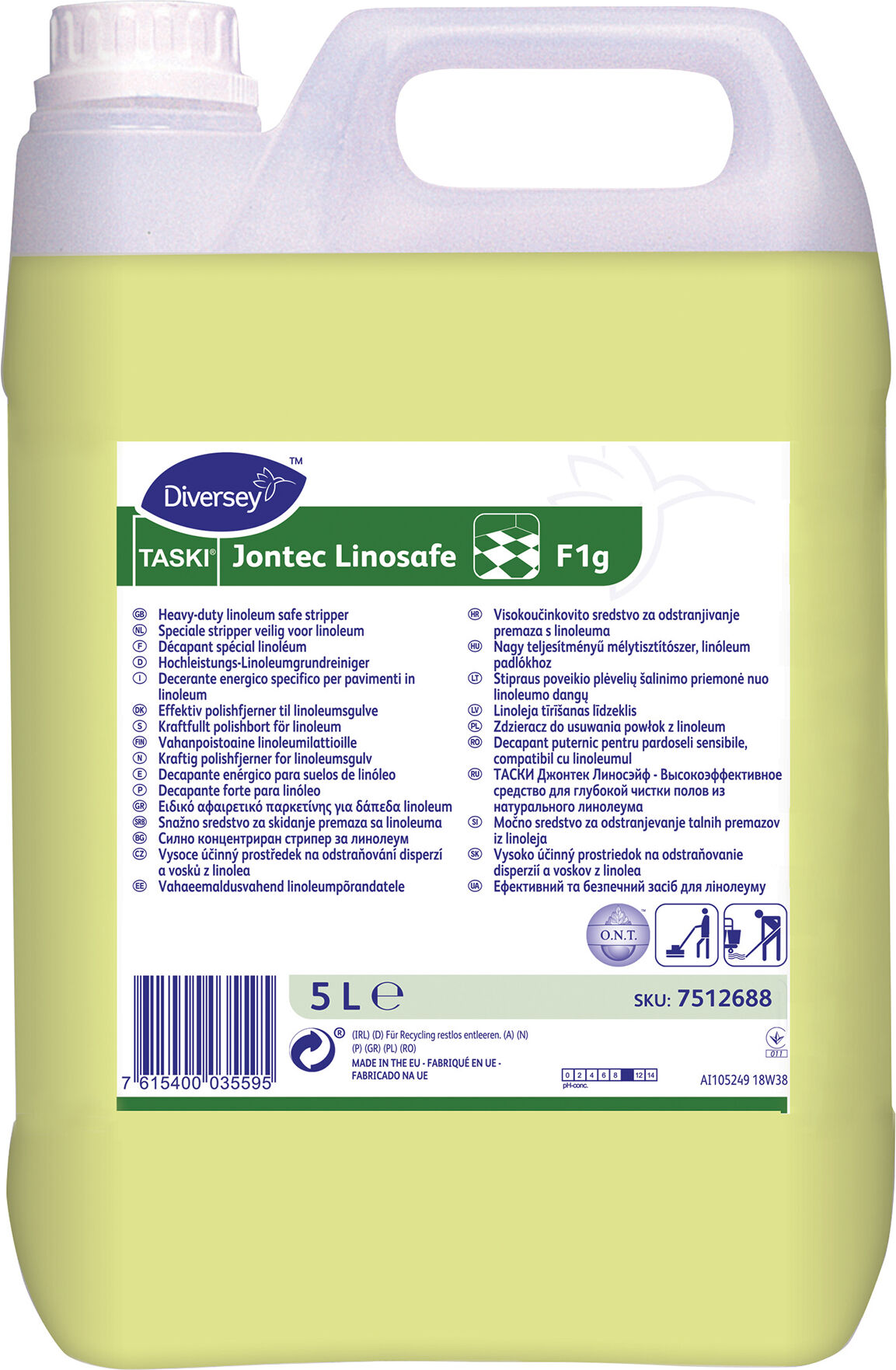 Taski Golvpolish Jontec Linosafe 5 liter