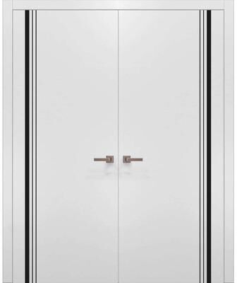 SARTODOORS Planum 0011 White Wood Interior Double Doors