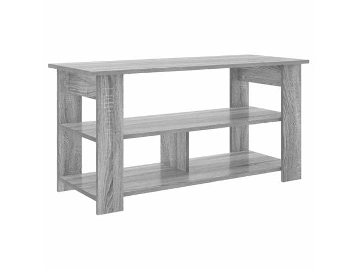 Kaorsrow TV Lowboard Graues Sonoma 100x40x50 cm Fernsehtisch TV Ständer Kompakter Medienschrank in Grau Sonoma Optik für Wohnzimmer und Schlafzimmer, bietet geräumige Ablageflächen.