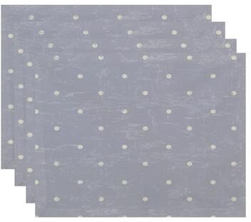 E by Design Dorothy Dot Geometric Print Placemats (Set of 4)