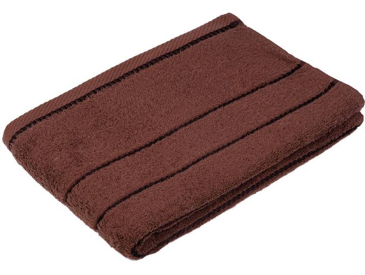 Duschtuch GÖZZE Berlin , braun (schokolade), B:70cm L:140cm, Frottier, Obermaterial: 100% Baumwolle, Handtücher, Duschtuch