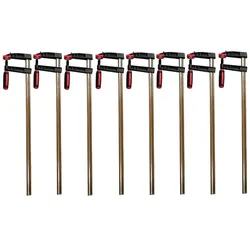 Vago-Tools 8x Profi Schraubzwinge 500x120 Zwinge Leimzwinge Klemmzwinge Temperguß