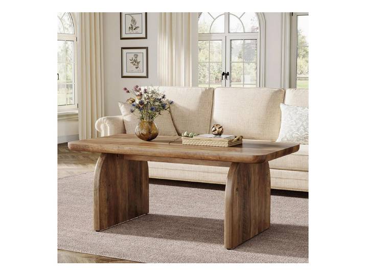 LuxusKollektion Couchtisch Couchtisch Rechteckig Holzoptik (1-St)