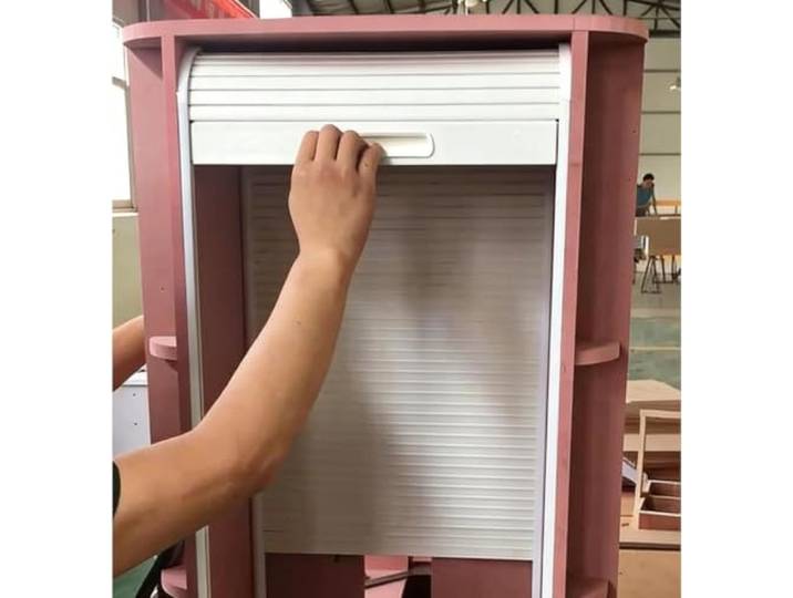 KJoBDwz Ziehharmonikatür Tambour Doors Kit (Flexible Plattenschienenschrauben) Haushaltsfalttür for Kleiderschrank, Wohnmobil, Büro(40x100cm/16x39in)