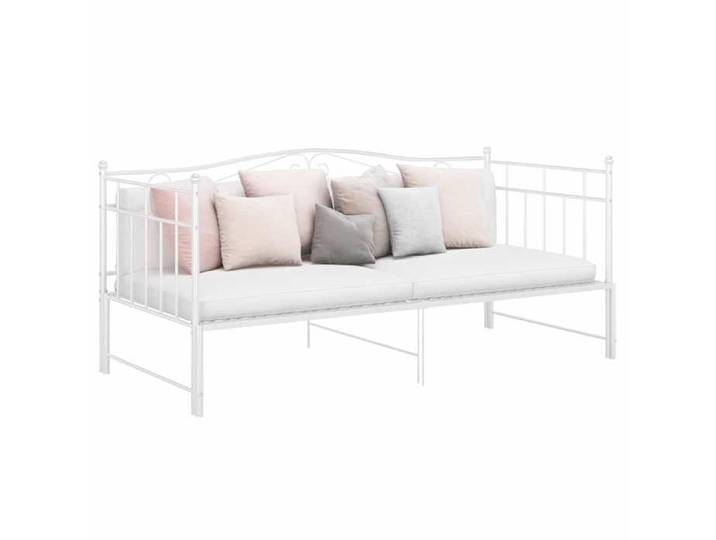 Stable&robuste Cadre de canapé-lit extensible sans matelas blanc 90x200 cm avec manuel de montage &01_15747