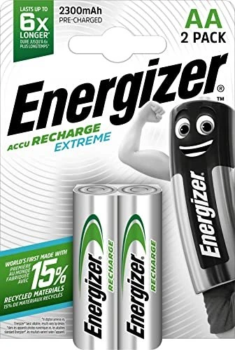 Energizer Extreme HR6 Nickel-Metall-Hydrid AA Mignon Akku 2300 mAh 2er Pack