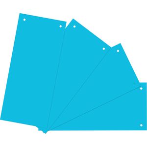 bene Trennstreifen 201950HBL, blau, 180g/m² Karton, 24 x 10 cm, 100 Stück