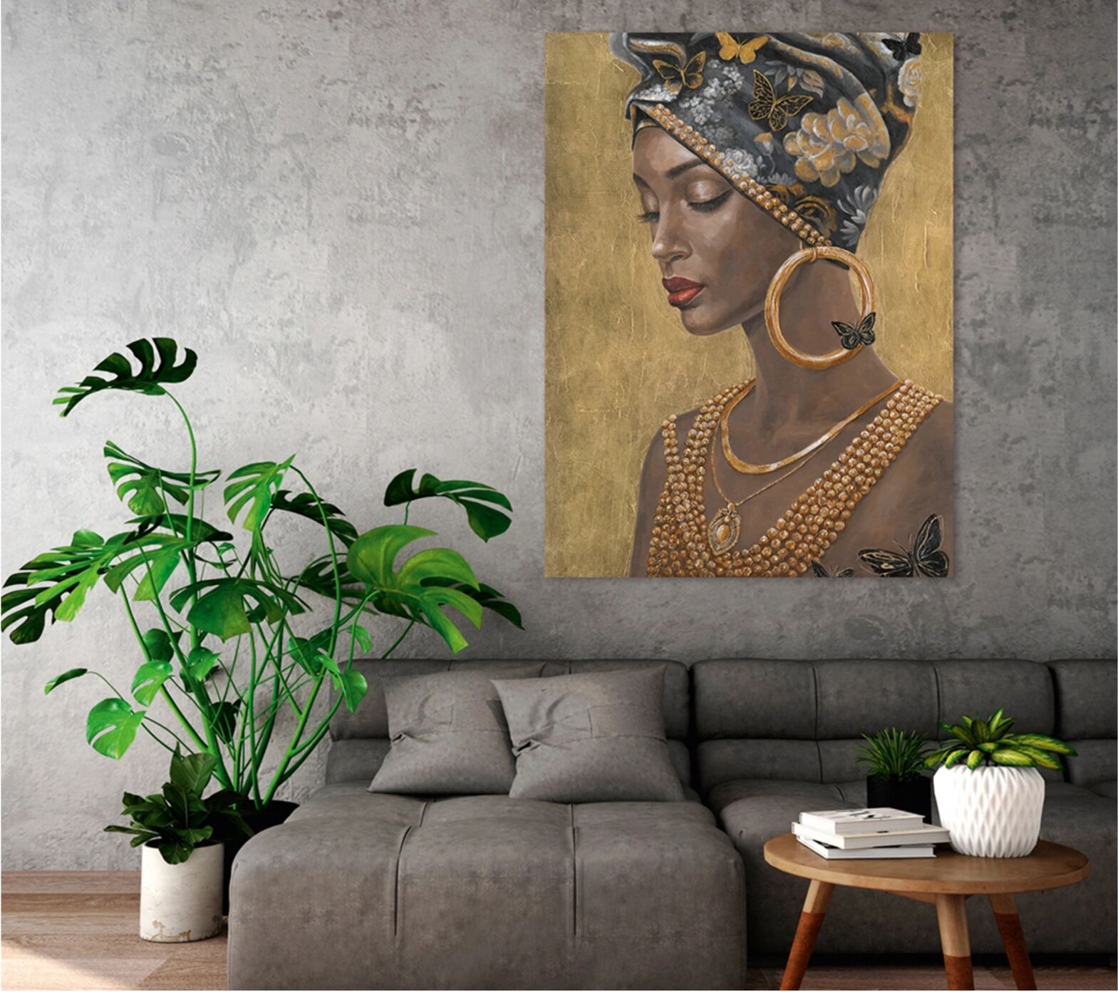 image LAND Elegante Frau mit Goldschmuck