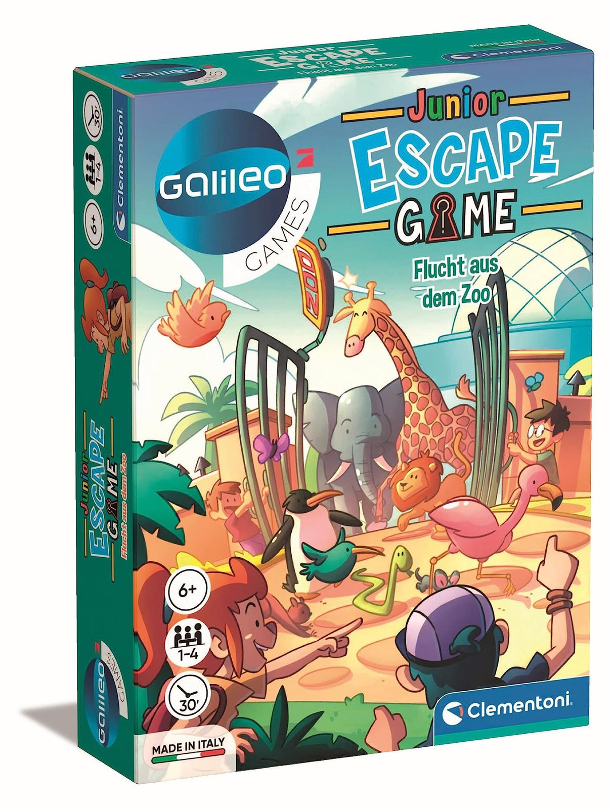 Clementoni Escape Game Junior - Ontsnapping uit de dierentuin