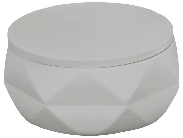 Aufbewahrungsdose KLEINE WOLKE Crackle Jar , grau (platin), Polyresin (Kunststein), Aufbewahrungsboxen, Aufbewahrungsdose