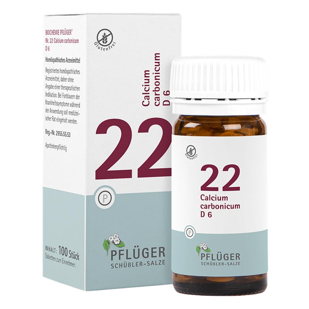Homöopathisches Laboratorium Alexander Pflüger Gmb Schüßler-Salze Biochemie Pflüger 22 Calcium carbonic.D 6 Tbl. 06322816