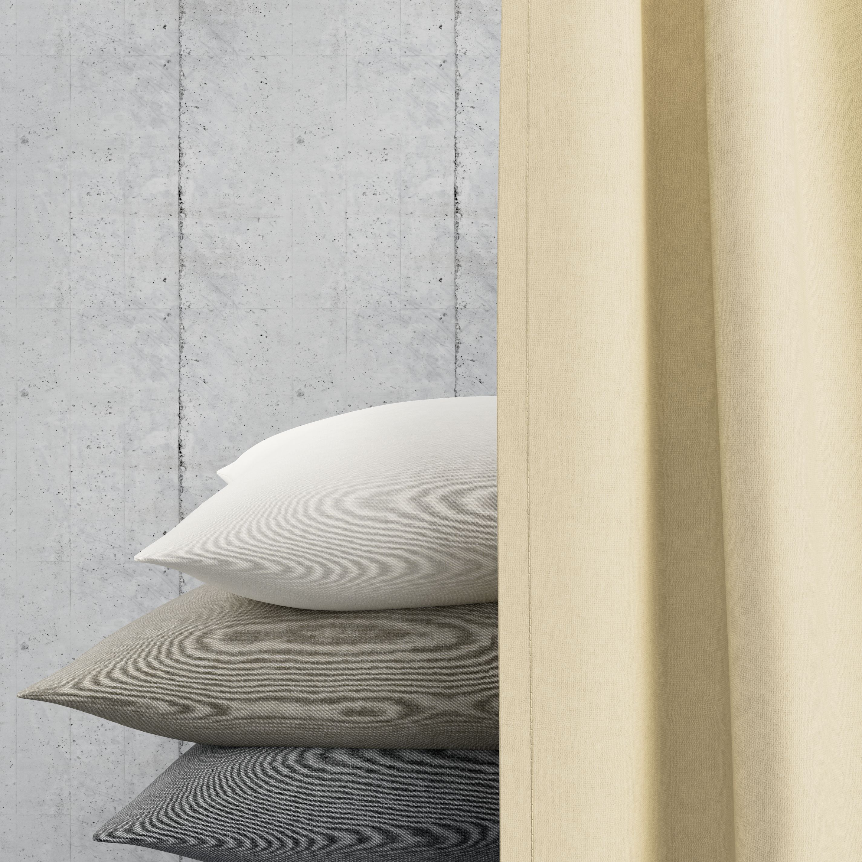 Neutex For You! Vorhang NEUTEX FOR YOU "BELMONDO", beige, B:138cm H:130cm, Polyester, Gardinen, Vorhang, Uni mit samtiger Oberfläche, nach Mass beige 130cm, Ösen, 138cm