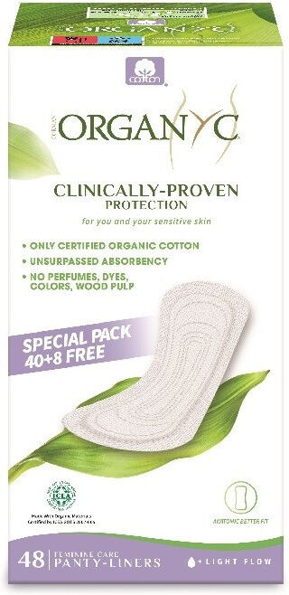 Organyc Ultrathin Pantyliner 48 Units