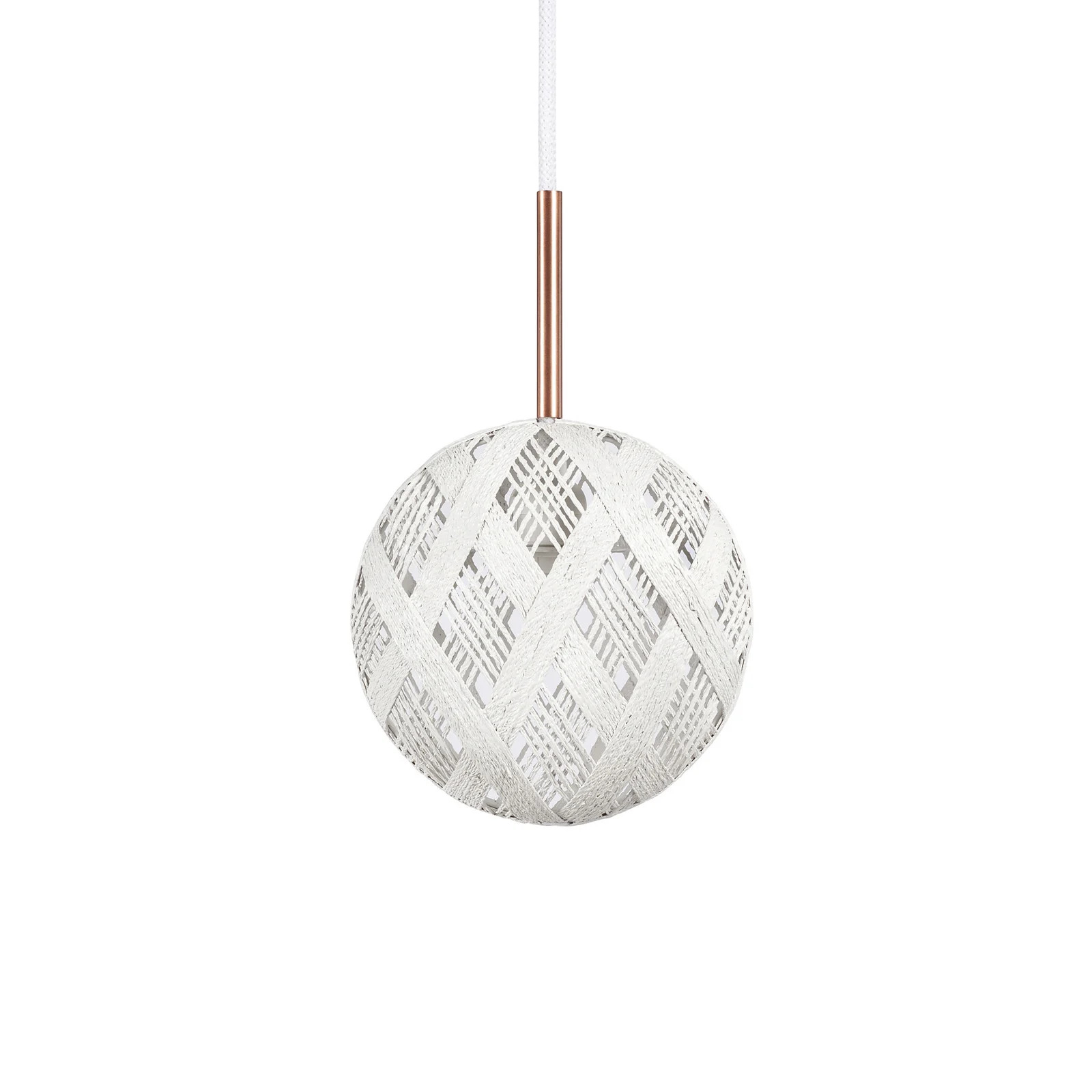 Forestier Chanpen XS hanglamp, wit, Ø 19 cm