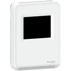 Schneider Electric SLASTCV2 SLA Serie, CO2, VOC, Luftfeuchtigkeit, Temperatur, Raum, Farb-Touchscreen, Analogausgänge, mattweißes Gehäuse