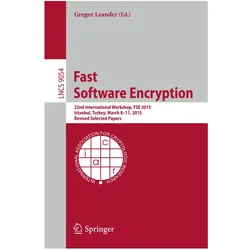 Fast Software Encryption, Fachbücher von Gregor Leander
