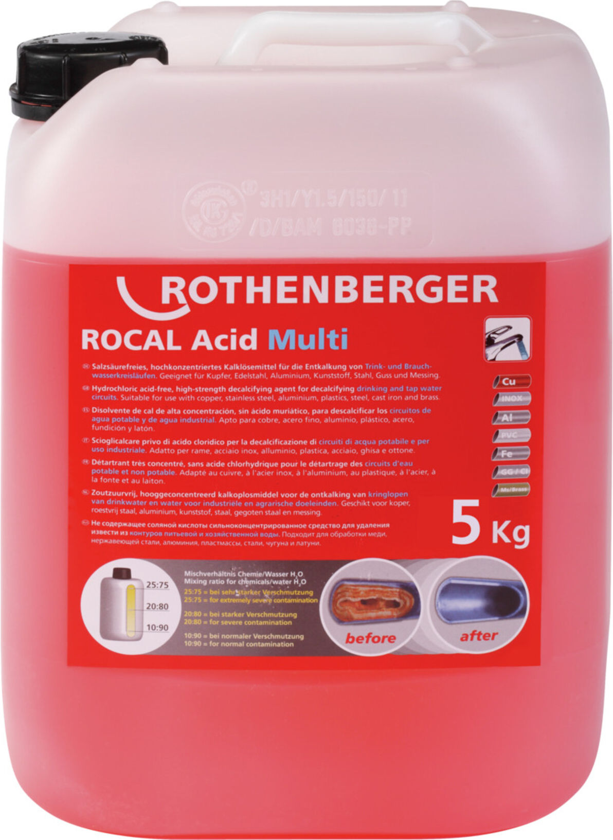 Rothenberger Entkalkungschemie ROCAL Acid Multi, 5 kg (1500000115)