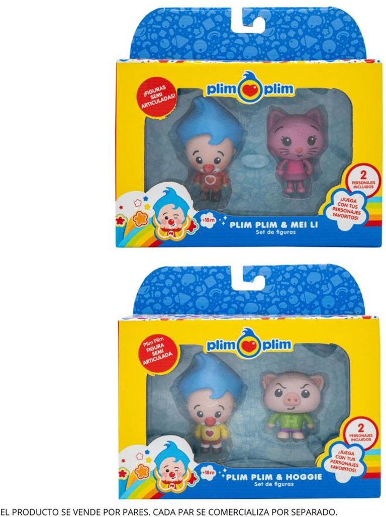 Bandai Pack de 2 figuras de Plim Plim modelos surtidos.