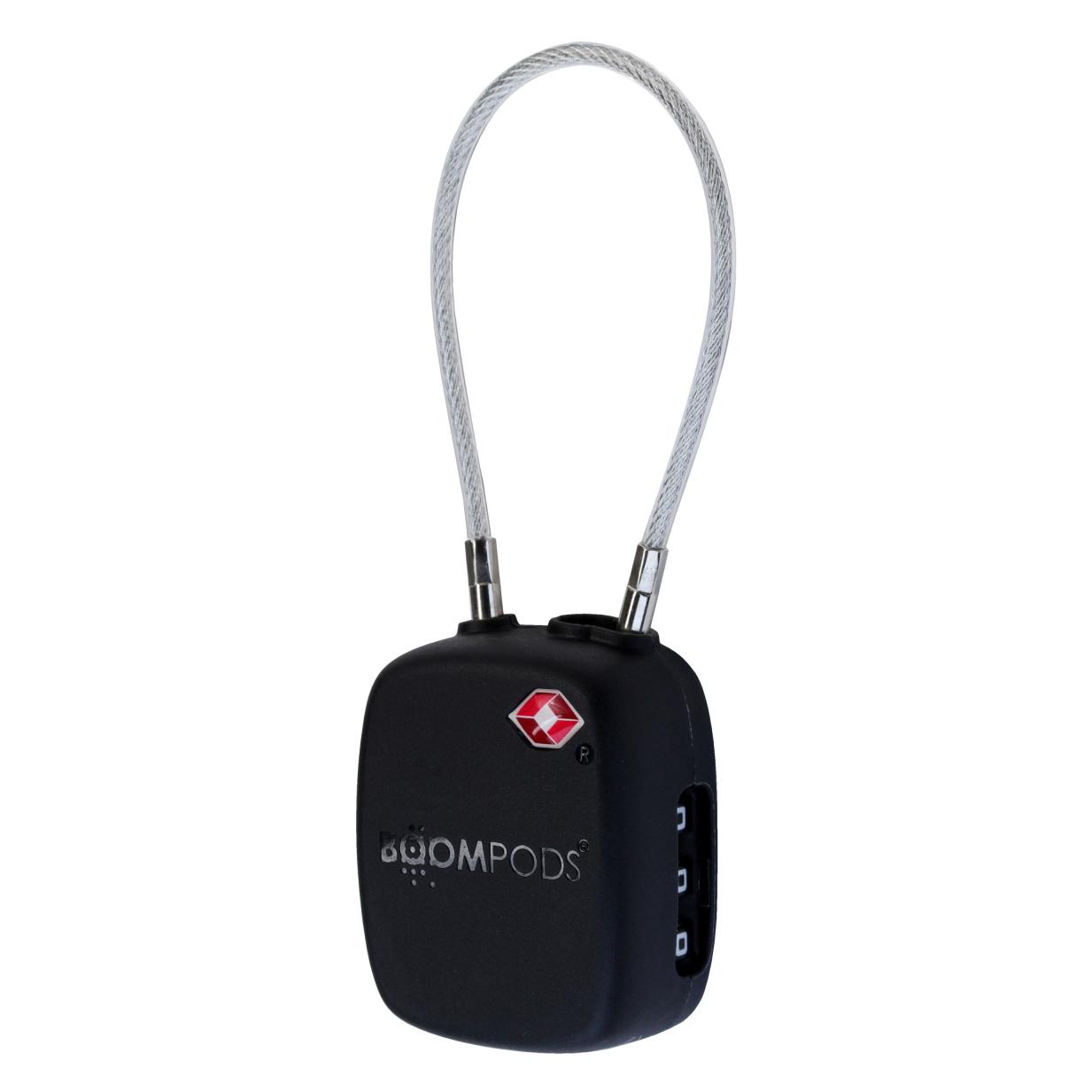 Boompods LOCK TSA Bag Tracker (Universal) Grey (Apple Find My, Google Find Hub) (TTSAGG)