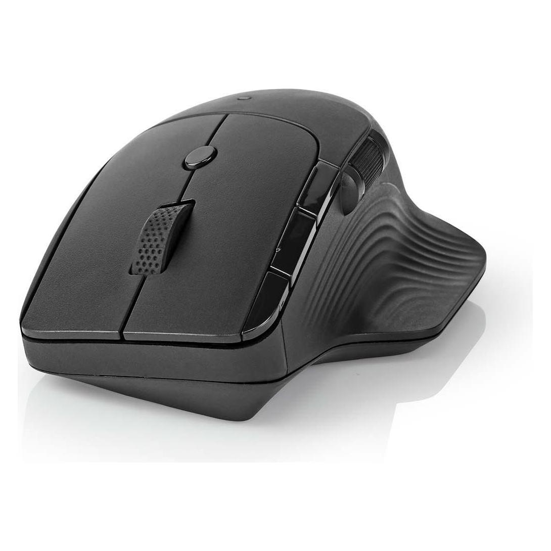 Nedis Mouse | Drahtlos | 800 / 1200 / 1600 dpi | Einstellbar DPI | Anzahl Knöpfe: 6 | Rechtshändig (Kabellos) (MSWS510BK)