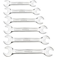 Red Doppel-Maulschlüssel-Satz, kurz, 6-teilig, Schraubenschlüssel chrom, SW 6 - 17mm