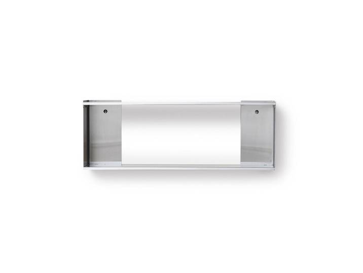 Wand-Regal Taper Line Form and Refine silber, Designer Herman Studio, 70x25.5x13.5 cm