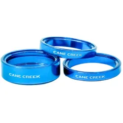 CANE CREEK Spacer Kit Interlok 2 x 5 mm / 1 x 10 mm | 1 1/8" | blau