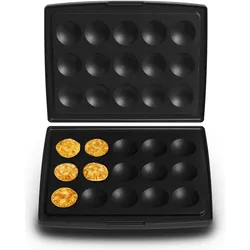 Fritel Pandekagetallerkens??t, Fun Kitchen, Schwarz