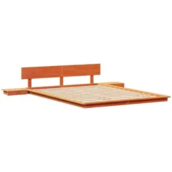 vidaXL Bettgestell Braun 150 x 200 cm Holz
