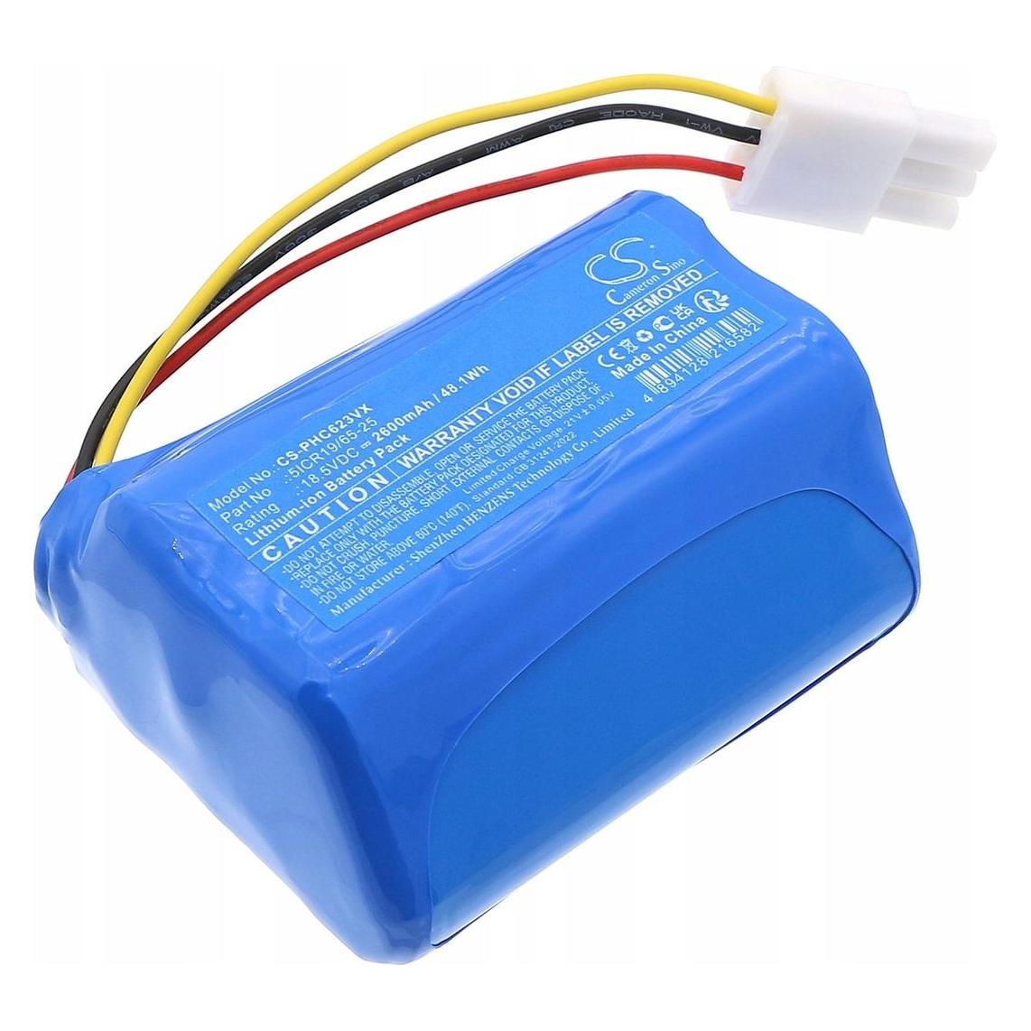 CS Cameron Sino Akumulator Bateria Typu 5icr19/65-25 Do Philips Fc6231 Fc6232 Fc6331 / Cs-phc623vx (CAMERON SINO)