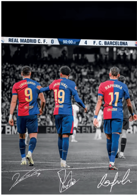 Inspire Picks Famous Soccer Player Canvas Poster Modern Football Wall Art For Home & Living Room Decor 1 50x70cm Unframed