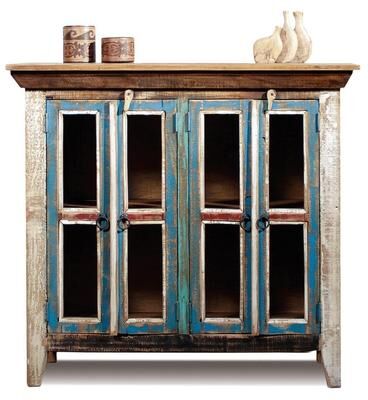 Crafters and Weavers La Boca 4 Door Curio Cabinet