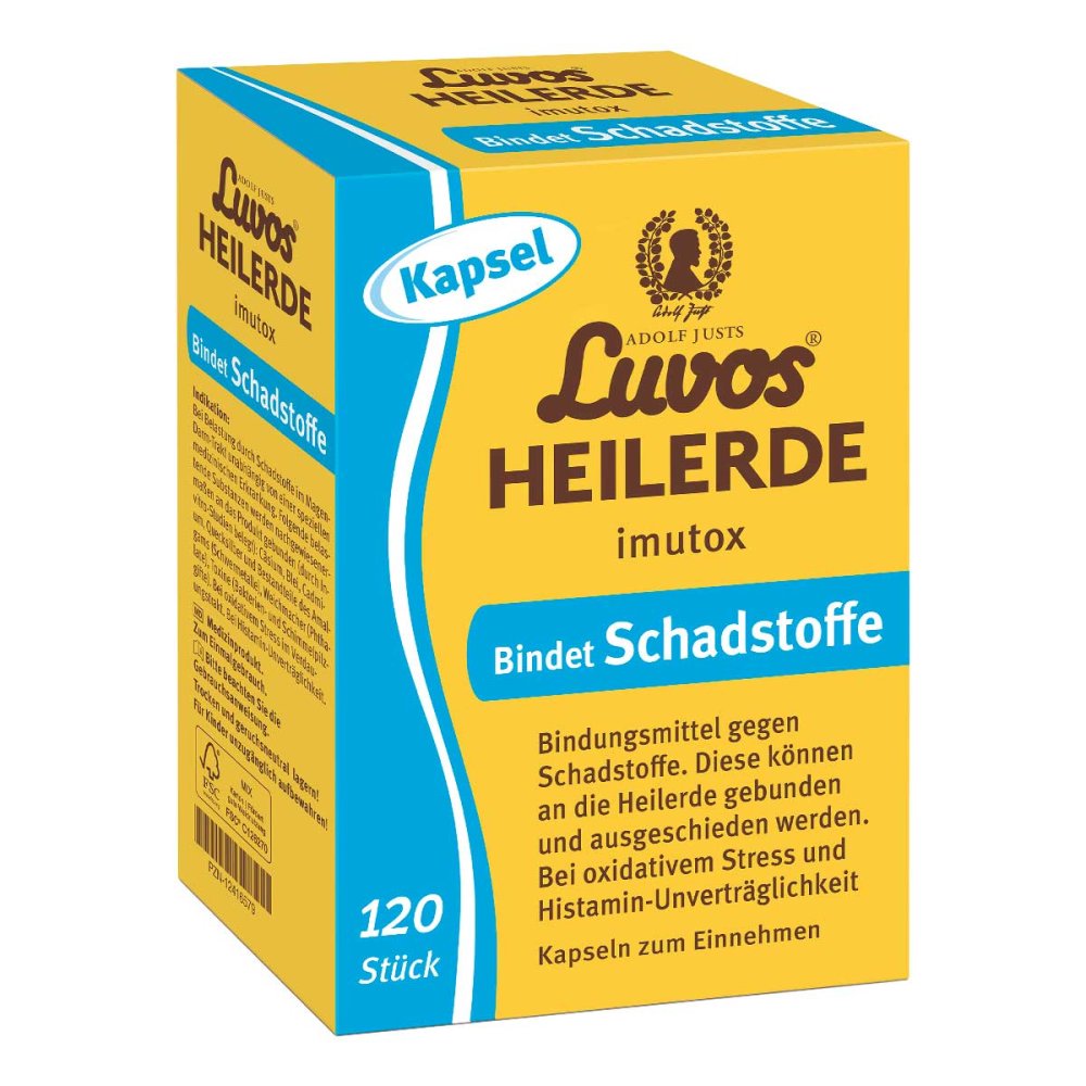 Heilerde-Gesellschaft Luvos Just GmbH & Co. KG Luvos® Heilerde imutox Bindet Schadstoffe Kapseln 12416579