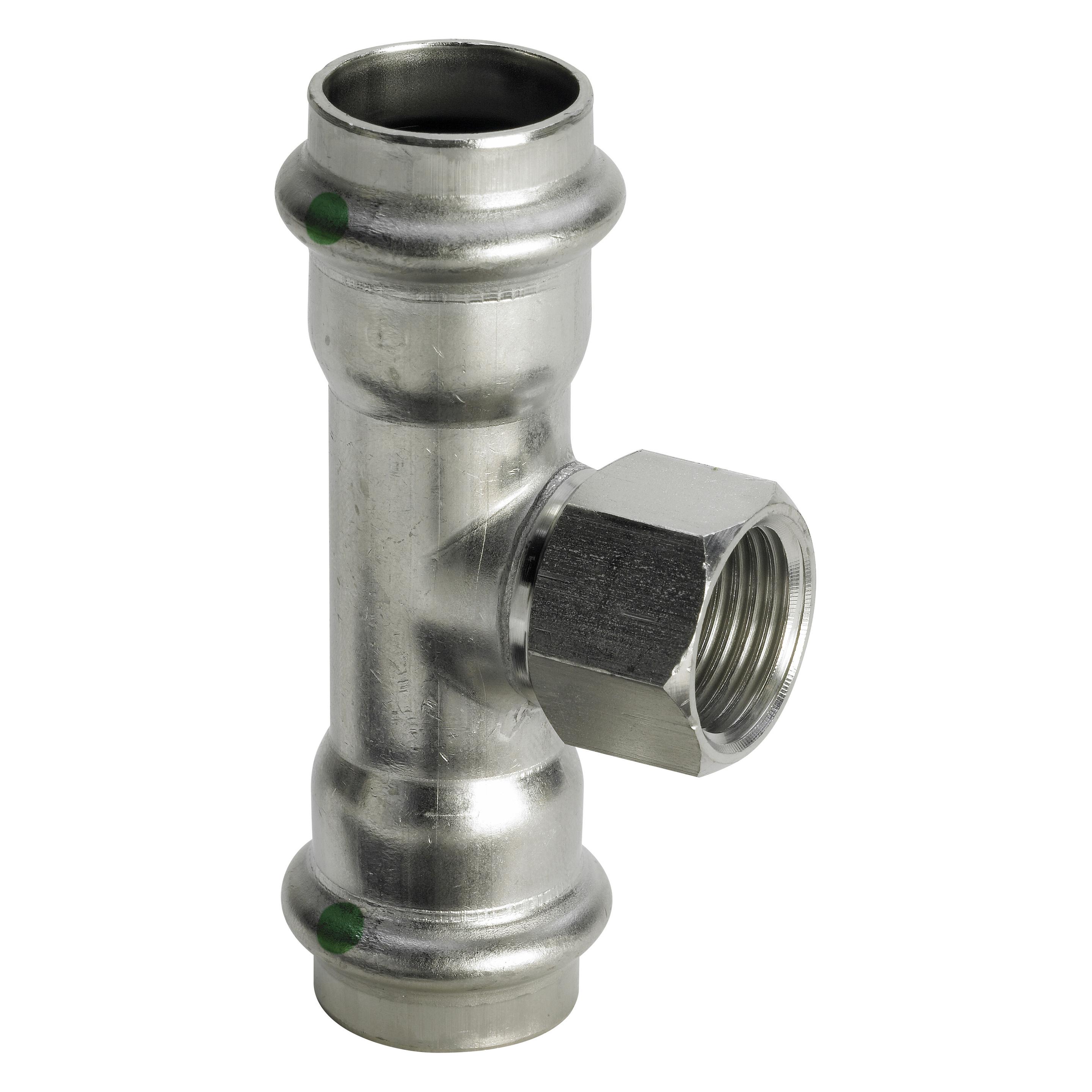 Viega Sanpress Inox T-stykke 35 mm x 12" x 35 mm rustfrit stål (T-Verbindung) (437213)